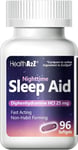 Nighttime Sleep Aid Diphenhydramine HCL Fast Acting - 96 Count