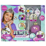 Jewel Secrets Princess Glam Set Jewellery Box Magic Stones Tiara Wand Bracelet