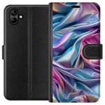 Samsung Galaxy A05 Svart Plånboksfodral Cellofan