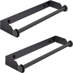 2 st Väggmonterad pappersrullehållare Rostfri pappersrulle 2 pcs