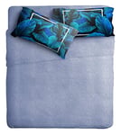 Ipersan Feuille Complète Photo Fine-Art, Coton Organique, Bleu, Double
