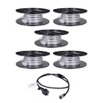 LED-list / Arbetsbelysning AGGE Lite 230V - 400 lm/m, 5 m, 5 st + 1 st nätsladd