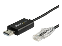 StarTech.com 6 ft (1.8 m) Cisco USB Console Cable - USB to RJ45 Rollover Cable - 460Kbps - Windows, Mac and Linux Compatible - M/M (ICUSBROLLOVR) - Seriell kabel - USB (hann) til RJ-45 (hann) - 1.8 m - USB 2.0 - svart