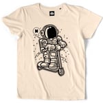 Teetown - T Shirt Homme - Space Trottinette - Aliens Electric Nasa Martiens Mars Skatepark Freestyle Space X Scooter - 100% Coton Bio