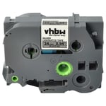 vhbw 1x Ruban compatible avec Brother PT RL700S, P900W, P950W, P900, P900NW imprimante d'étiquettes 24mm Noir sur Argent