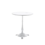 Byarums bruk Classic cafébord Marmor vit, vitt stativ