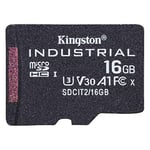 Kingston Industrial microSD - 16GB microSDHC Industrial C10 A1 pSLC Card Single Pack w/o Adapter - SDCIT2/16GBSP