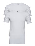 Basic Bamboo Tee S/S 2 Pack Tops T-shirts Short-sleeved White Lindbergh Black