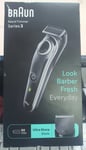 BRAUN, Beard Trimmer Series 3, BT3440, Fully Washable, Cordless - NEW