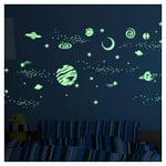 Stickers adhésifs Phosphorescent | Sticker Autocollant Lumineux Tête dans l'espace - Décoration Murale Fluorescente | 35 x 35 cm