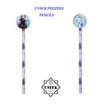 FROZEN 2 PENCILS 2 PACK WITH CHARACTER TOPPERS Olaf Anna Elsa Gift PM290891 UK