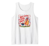 Patriotic Hot-Dogs And Cool Dads USA Tank Top