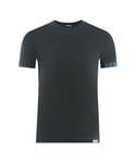 Dsquared2 Mens Brand Logo on Sleeve Black Underwear T-Shirt - Size X-Large
