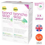 2 X 200ml Bronchostop Cough Syrup Traditional Used to Relieve Dry BBE Aug 2023
