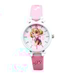 3D Paw Patrol Klockor Barn Flickor Pojkar Barn Cartoon Vattentät Klocka Pink