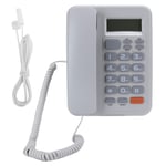 Fdit Corded Phone, KX‑T2022CID Household Hotel Office Home Business Telephone Landline Phone Equipment White, with Alarm Clock Function