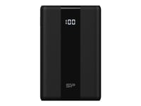Silicon Power Qp55 - Powerbank - 10000 Mah - 38,5 Wh - 38,5 Watt - 4,5 A - Pd, Qc 3.0, Scp - 2 Utgångs-Stikforbindelser (Usb, 24 Pin Usb-C) - Sortera