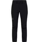 Haglöfs Morän Softshell Standard Pant Short Women dambyxor Svart 44 - Fri frakt