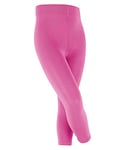 FALKE Unisex Kids Cotton Touch K LE Opaque Plain 1 Pair Leggings, Pink (Gloss 8550) new - eco-friendly, 5.5-8