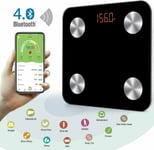 Bluetooth Body Fat Scale Smart Bmi Digital Bathroom Wireless Weight Scales 180kg