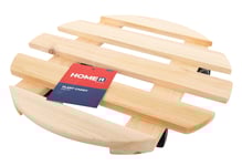 Home It® blomvagn, rund, i trä, 30 cm