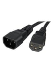 StarTech.com Standard Computer Power Cord Extension C14 to C13 - power extension cable - 1 m