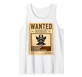 Raccoon Western Cowboy Wanted Dead or Alive Tank Top