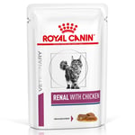 Økonomipakke Royal Canin Veterinary Diet 48 x 195g/ 100 g / 85 g - Renal kylling (48 x 85 g)