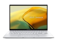 ASUS ZenBook 14 OLED UX3402VA-KM202W - Conception de charnière à 180 degrés - Intel Core i7 - 1360P / jusqu'à 5 GHz - Win 11 Home - Carte graphique Intel Iris Xe - 16 Go RAM - 1 To SSD NVMe - 14" OLED écran tactile 2880 x 1800 (WQXGA+) @ 90 Hz - Wi-F