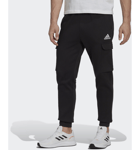 Adidas Adidas Essentials Fleece Regular Tapered Cargo Pants Urheilu BLACK / WHITE