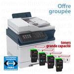 Offre group&eacute;e : imprimante multifonctions wifi couleur compacte Xerox C315 DNI + 1 jeu de consommable Xerox (grande capacit&eacute;)