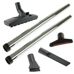 SPARES2GO Chrome Extension Rod and Floor Tool Kit for Shark Vacuum Cleaners (35mm)