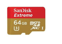 SanDisk 64 Go Extreme micro SD SDXC Class 10 UHS-I U360Mo/s pour caméra téléphone portable tablette