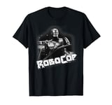 RoboCop Photograph Slanted Logo Portrait T-Shirt