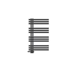ECD Germany Design Handduk Iron EM - 600 x 1000 mm - antracit - radiator
