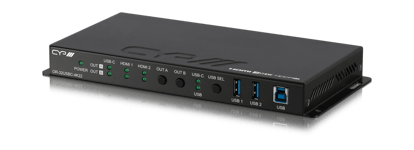 CYP/// 3x2 USB-C och HDMI matris med USB Ethernet hub
