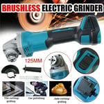 18V 125mm Brushless Angle Grinder For Makita Cordless Replace Li-ion Battery HOT