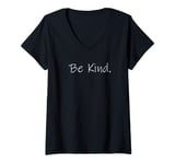 Womens Be Kind. Ladies mens kids motivational saying No Bullying V-Neck T-Shirt