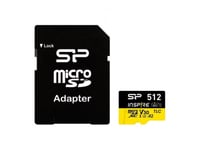 Silicon Power Microsdxc Power Inspire 512Gb V30 Uhs-I U3 A2 4K Ddr200 170/150Mb/S Tlc Memory Card + Adapter