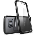 i-Blason Galaxy S7 Case, [Scratch Resistant] Clear** [Halo Series] Samsung Galaxy S7 Hybrid Bumper Case Cover 2016 Release (Clear/Black)
