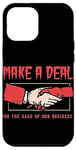 iPhone 14 Plus Make a Deal for the sake of our business Satanic Devil hand Case