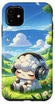 iPhone 11 Kawaii Sheep Headphones: The Sheep's Rhythm Case