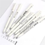 Micron Fine Line Pen Brush 0.03mm 0.05mm 0.1mm 0.3 0.5 0.8 1.0mm White 0.8mm