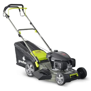 Tondeuse Thermique Autotractée ZEUS FORCE 196cm³ - Coupe 56cm, Bac 70L, 6 Hauteurs, Mulching