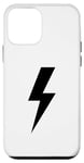 Coque pour iPhone 12 mini Lightning Bolt Noir pour homme Idée cadeau Thunder Strike