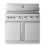 Fristående Gasolgrill med 6 brännare och infravärme - Stainless