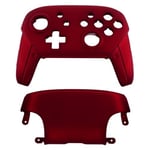 Housing shell for Nintendo Switch Pro controllers soft touch front & back cover replacement - Red | ZedLabz