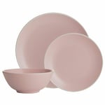 Mason Cash Classic Collection Dinner Set of 12 Piece Pink
