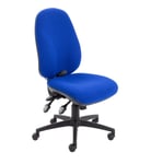 Office Hippo Physio Approved Ergonomic Office Chair with Seat Slide and Adjustable Lumbar Pump, Fabric, Royal Blue, 60 x 60 x 106 cm