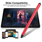 Dual-use Capacitive Universal Touch Screen Pen Stylus For Al Red